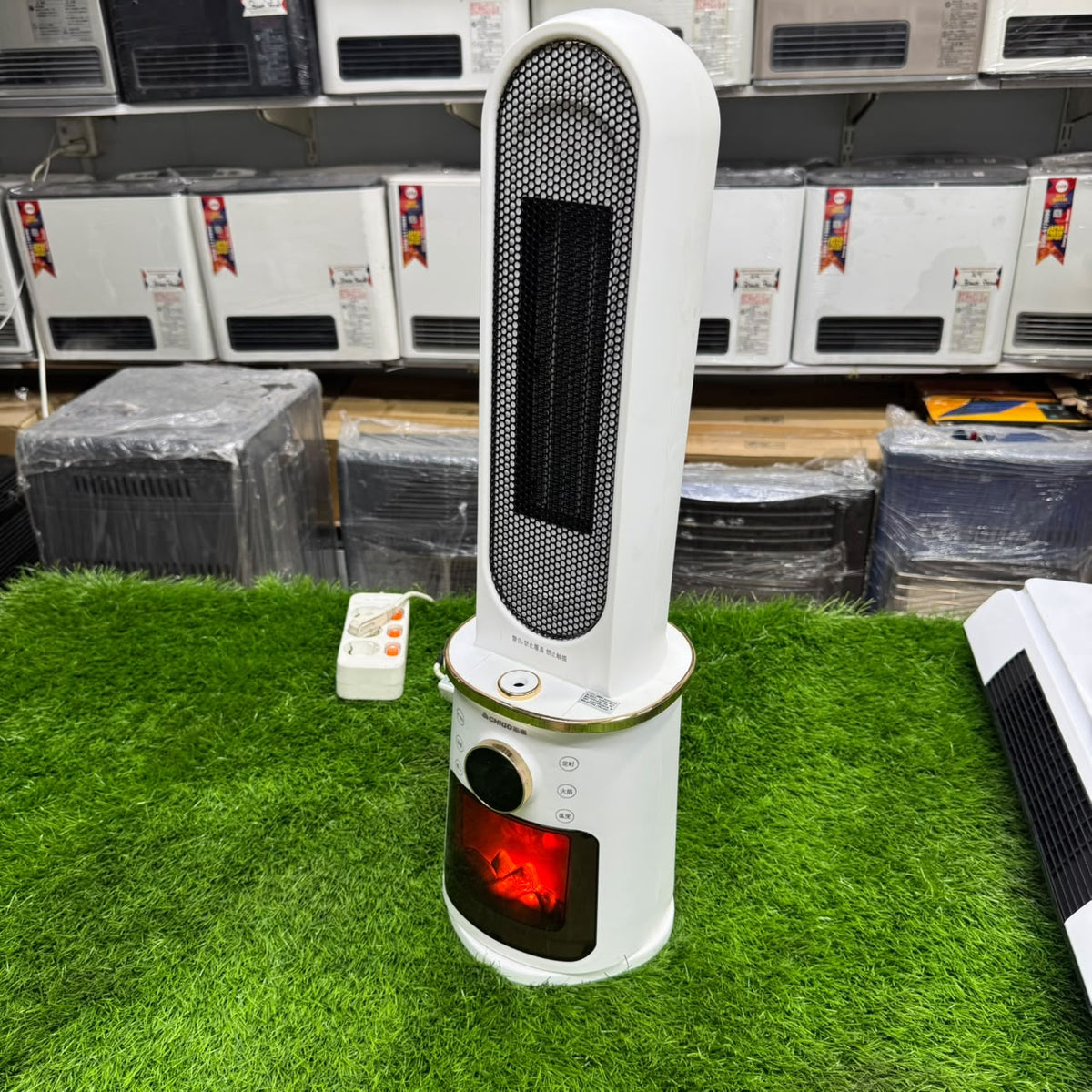 Premium 3D Fireplace Tower Ceramic Blower Heater Model -Model 20B18