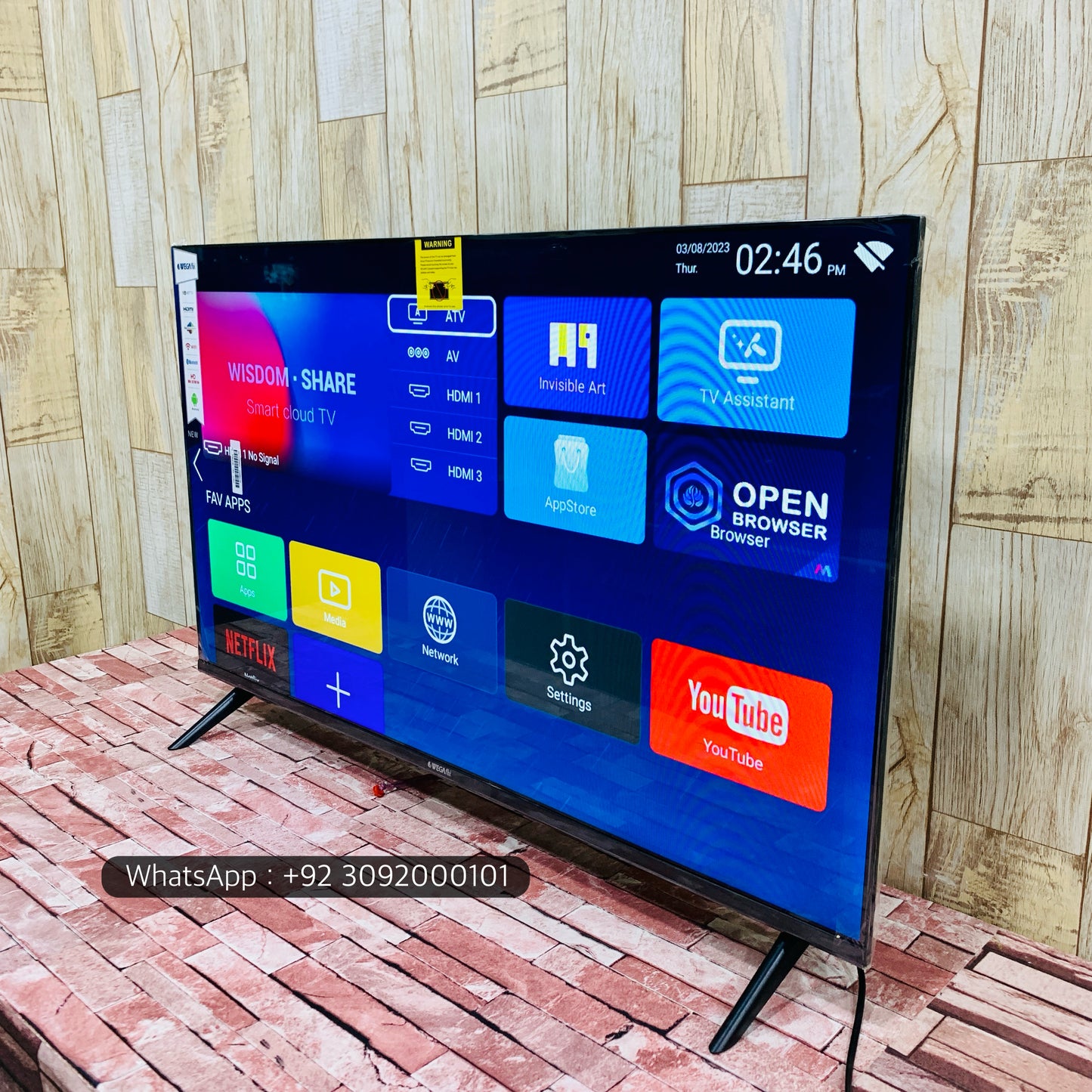 Malysian 43 Box (40”) 4K  Sported Smart Led Tv New Model | Boderless Wegaflex Series