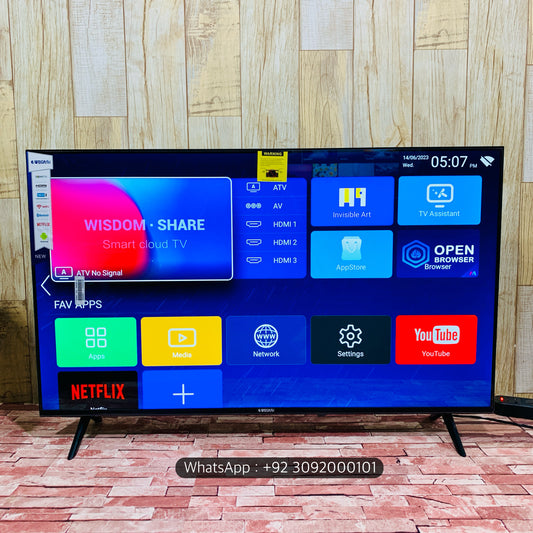 Malysian 48 Box (43”) 2K +Smart Led Tv New Model | Boderless Wegaflex  Series