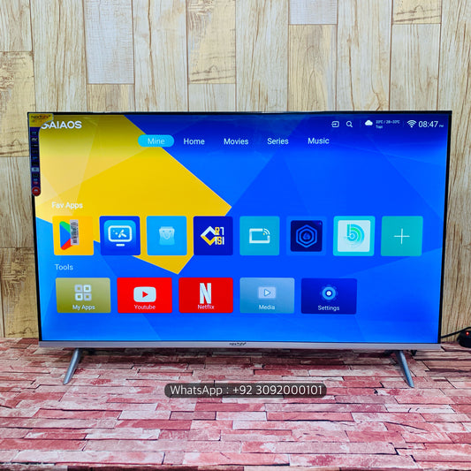 Malysian 48 Box (43”) UHD 4K +Smart Led Tv New Model | Voice Remote Boderless Nextlife Series