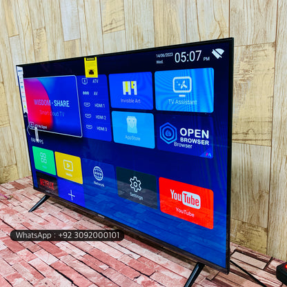 Malysian 48 Box (43”) 2K +Smart Led Tv New Model | Boderless Wegaflex  Series