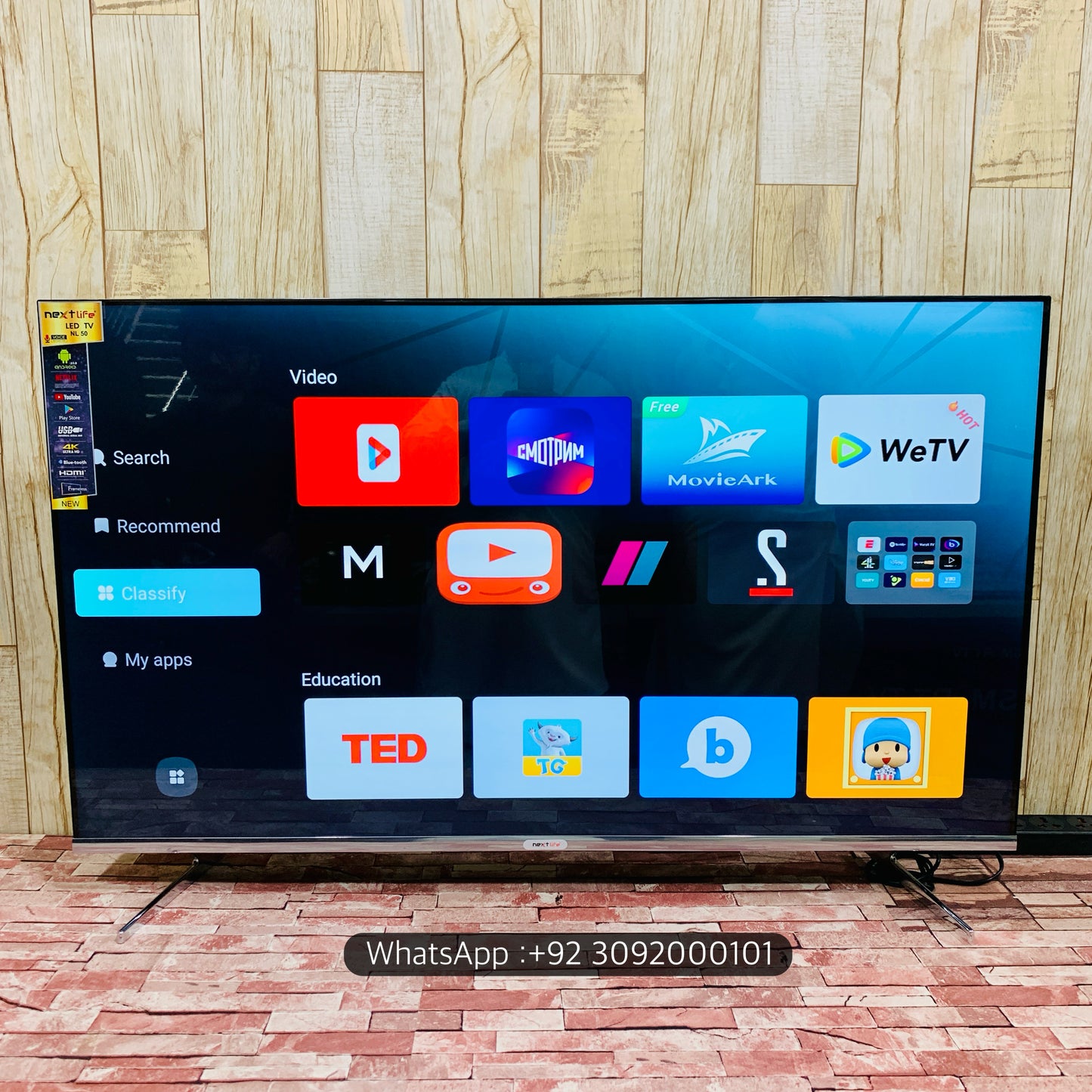 Malysian 55 Box (50”) UHD 4K +Smart Led Tv New Model | Voice Remote Boderless Nextlife Series