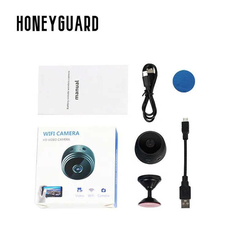 SPEED-X A9 1080p Hd 2MP Magnetic Wifi Mini Camera WITH V380 APP