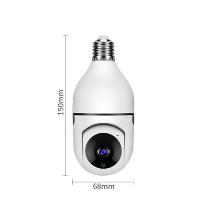 Speed-X Bulb Camera 1080p Wifi 360 Degree Panoramic Night Vision Two-Way Audio Motion Detection