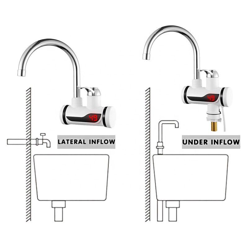 Small Electric Water Heater Tab Basen & Kitchen Fitting