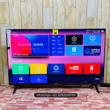 Malysian 55 Box (50”) 4K +Smart Led Tv New Model | Boderless Wegaflex Series