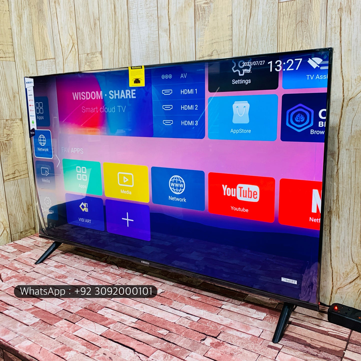 Malysian 55 Box (50”) 4K +Smart Led Tv New Model | Boderless Wegaflex Series