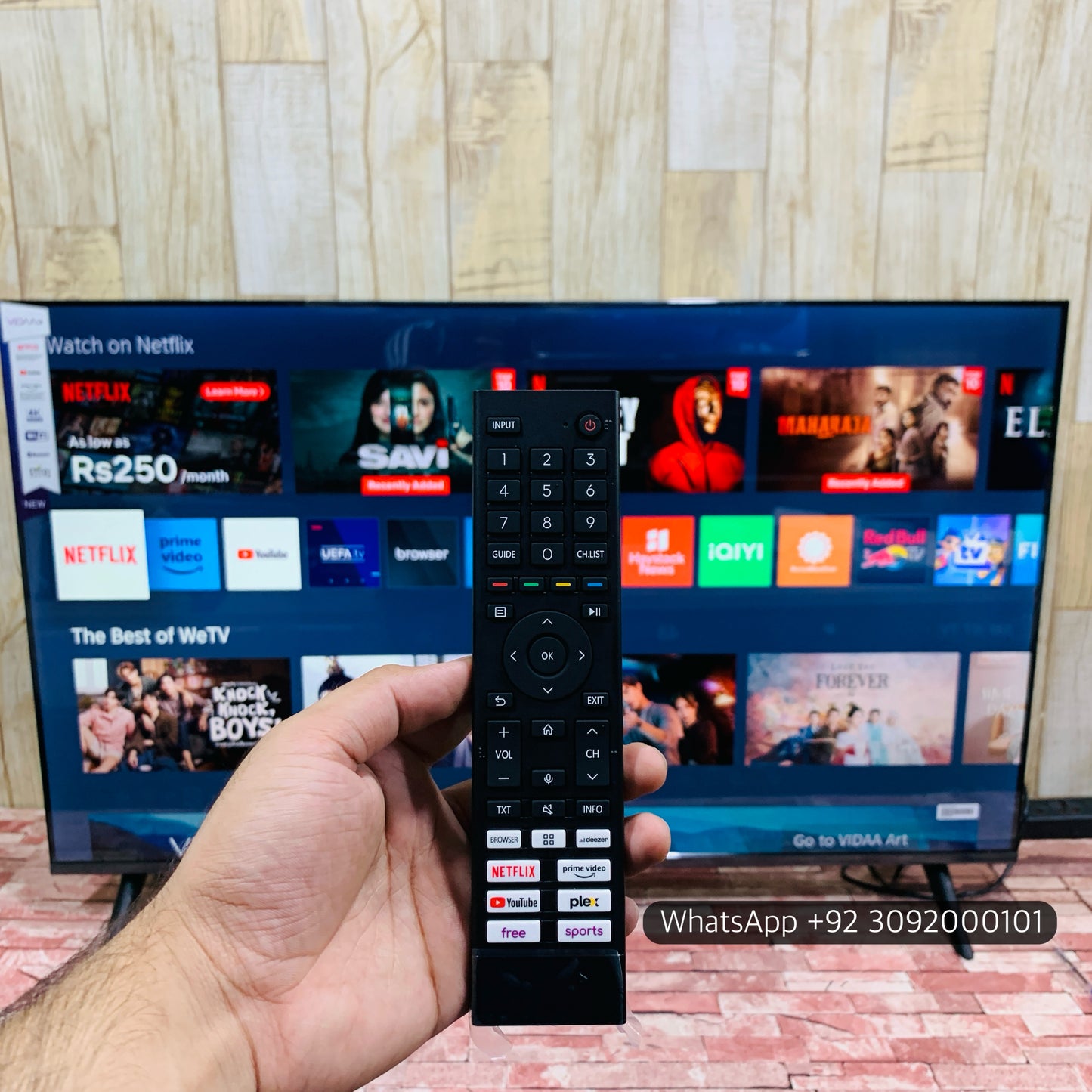 Vidaa 75 Box (65”) UHD 4K +Smart Led Tv New Model | Voice Remote Boderless Vidaa Amarcian Series