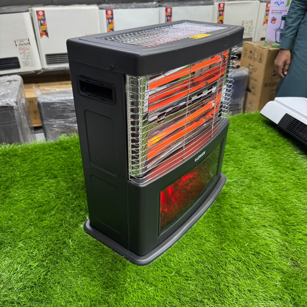 3D Fireplace Quartz Rod Electric Heater Model 670