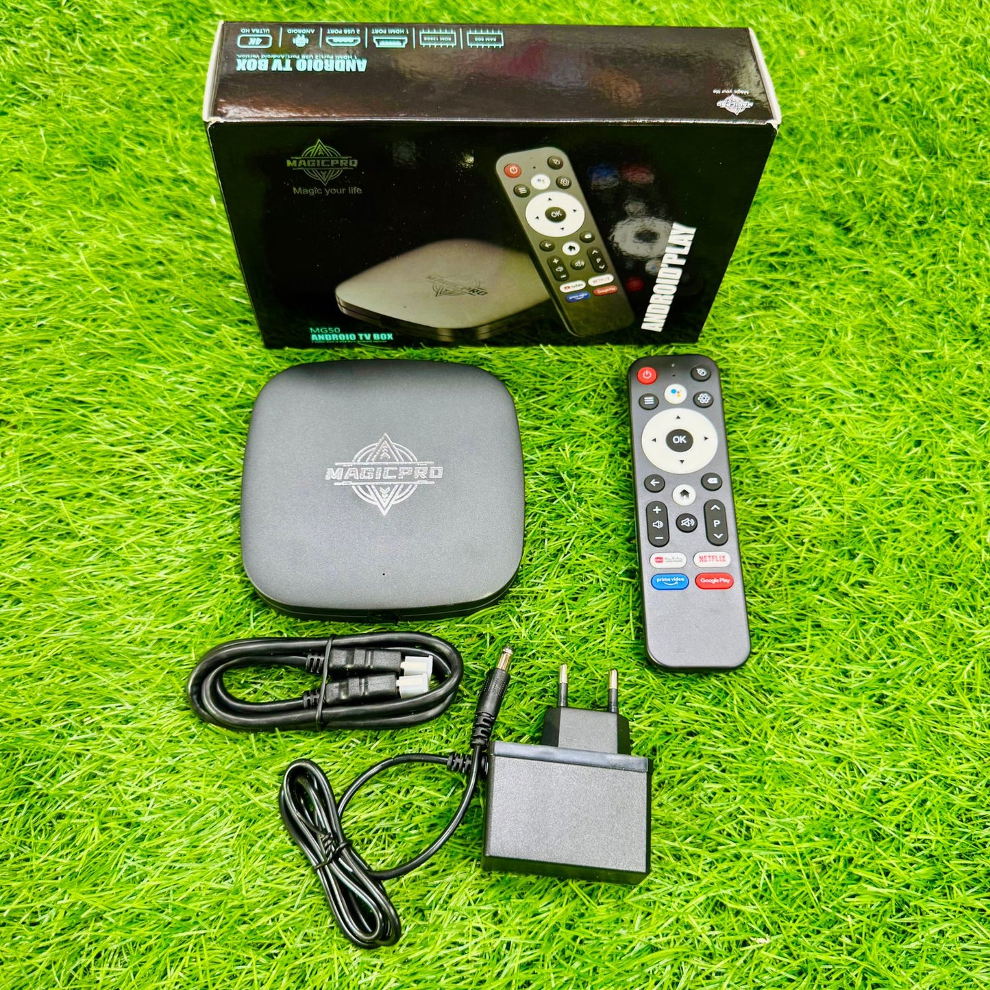 Magic Pro Original Google Voice Remote  | With Cable Chanel & Movies unlimited ..