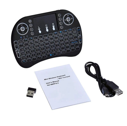 Mini Touch Pad RF 500 Wireless With 3 Colour Backlight Keyboard Mouse