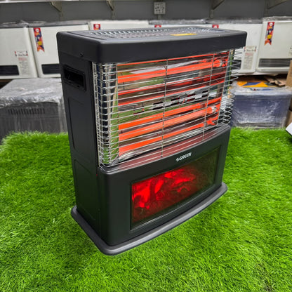 3D Fireplace Quartz Rod Electric Heater Model 670